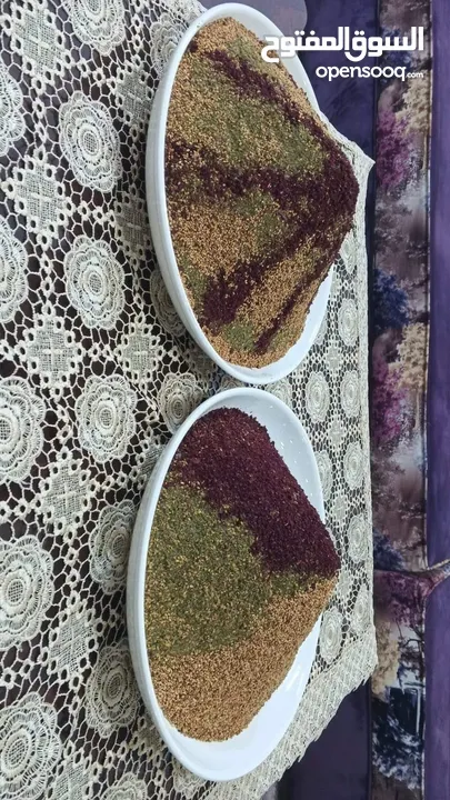 جميع انواع الزعتر البلدي والسماق والسمسم البلدي