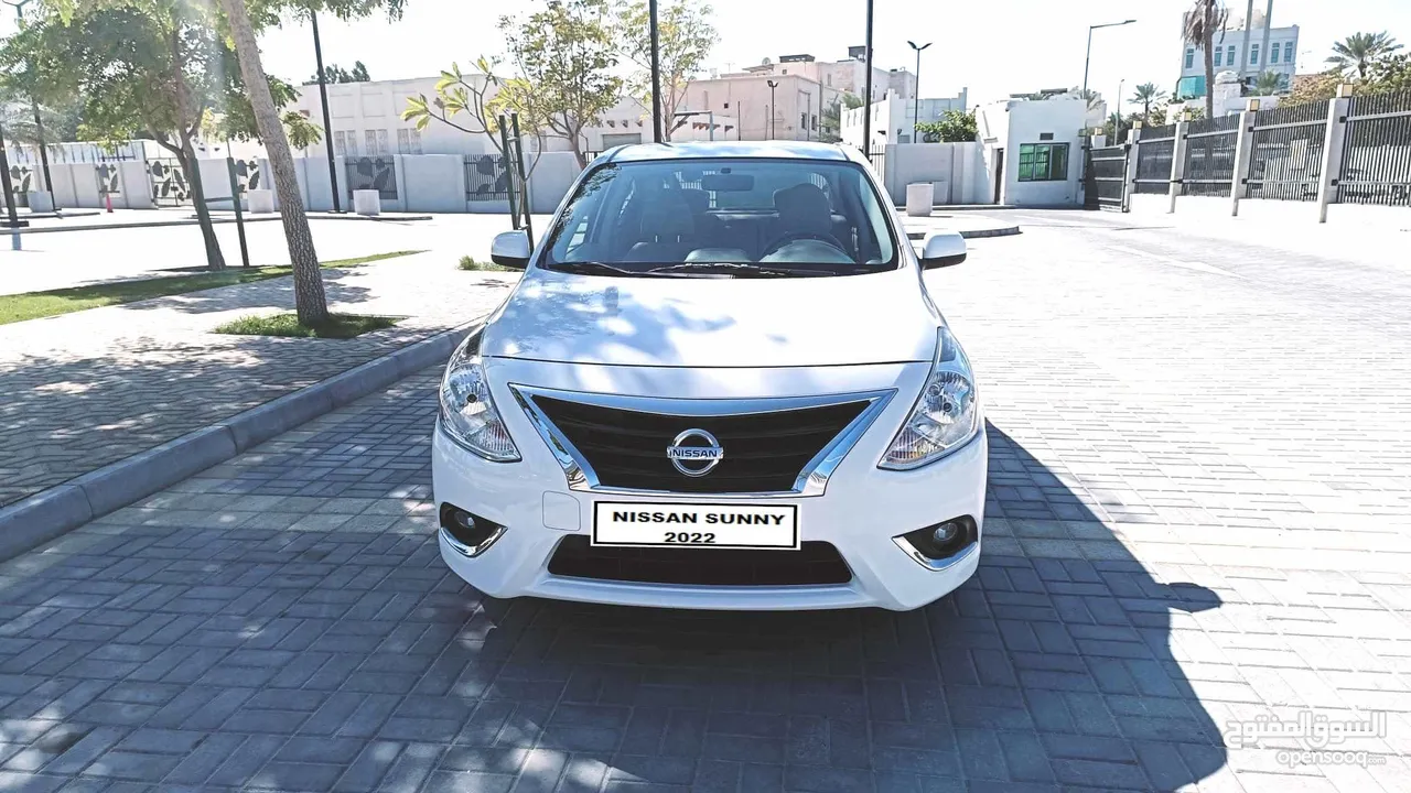 Nissan Sunny 2022 white full option for sale