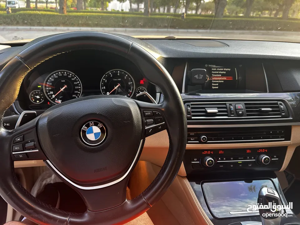 BMW 520i , Model Year: 2015 بحالة ممتازة و سجل صيانة دوري