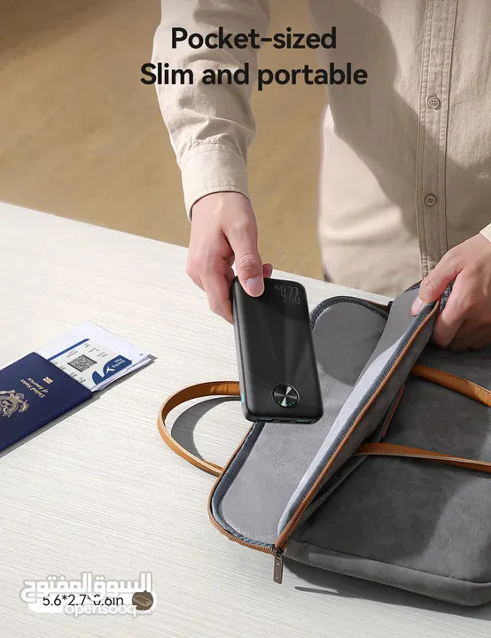 Joyroom 22.5W Fast Charging Power Bank 10000mAh with LED Display - Black بور بانك جوي رووم كفالة 18
