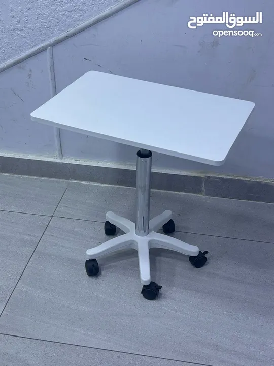 طاولات لابتوب مكتب متحركة بجميع التصاميم خشب قاعدة حديد بعجلات Laptop Desk متوفر بالوان Table mate