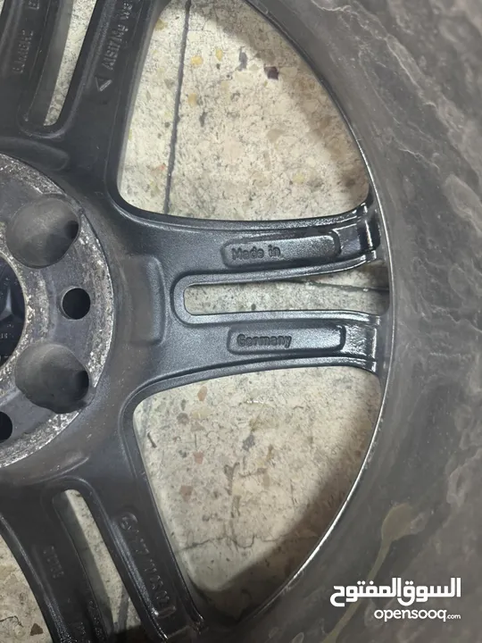 جنط مرسيدس اصلي مقاس 18 وكاله مع كوشوك عمر 3 اشهر قابل للبدل بجنط مايباخ