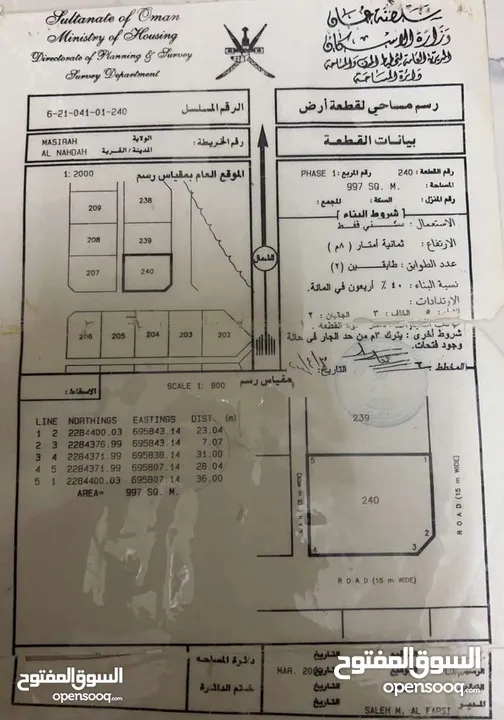 ارض للبيع ف مصيره