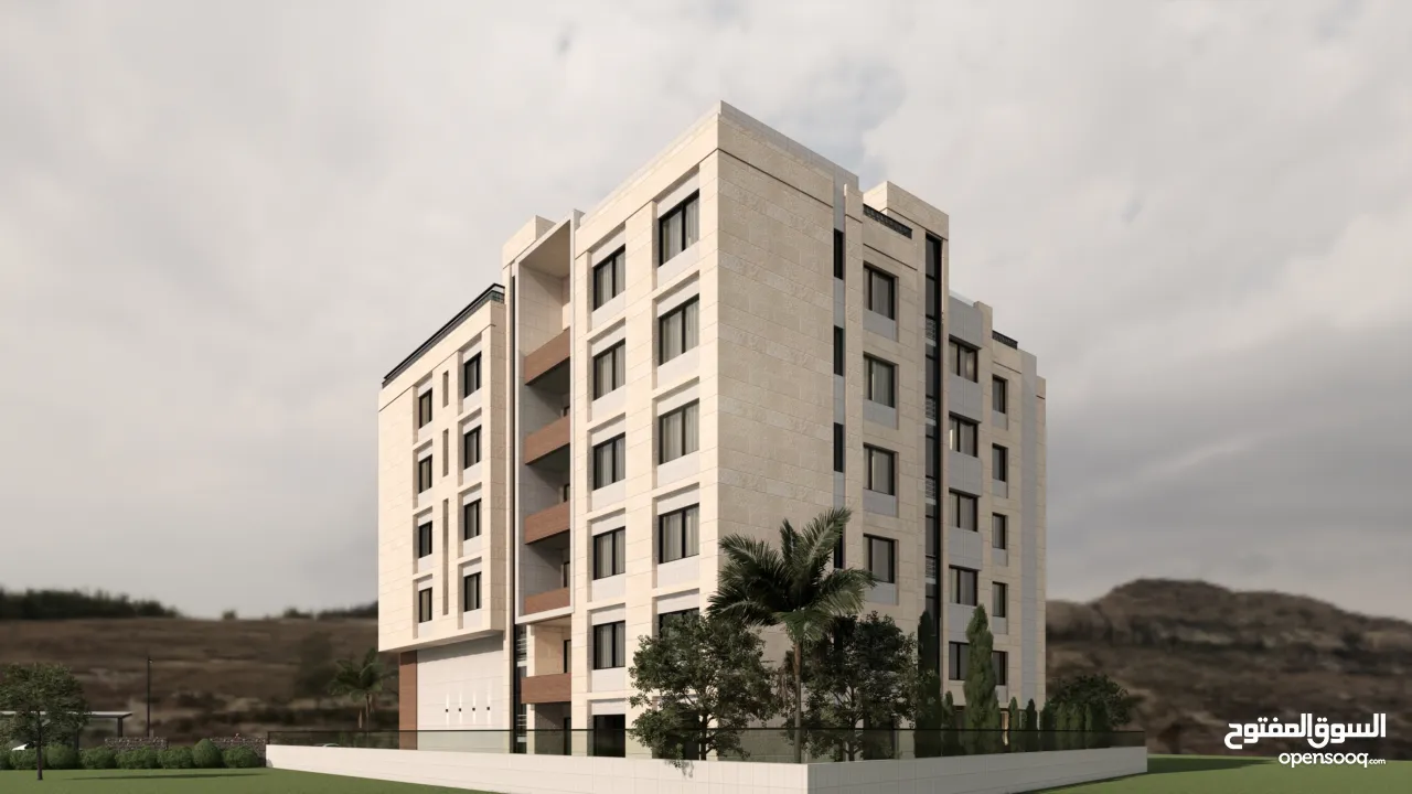 شقة 135متر للبيع بالقرب من شارع القدس و الدفاع المدني مكونة من 3 غرف نوم, حمامين,صالون,مطبخ و بلكون