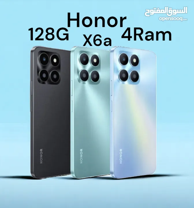 Honor x6a 128g 4ram  هونر اقل سعر في المملكة  هونور موبايل تلفون