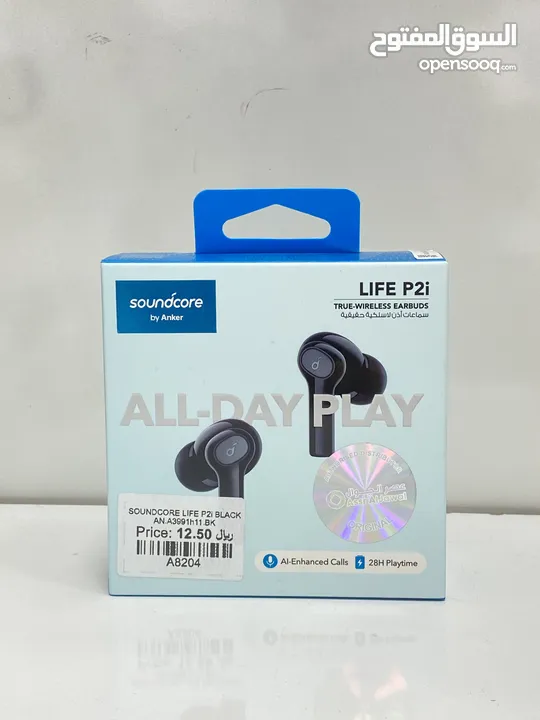 SOUNDCORE BY ANKER LIFE P2i BLACK BLUETOOTH