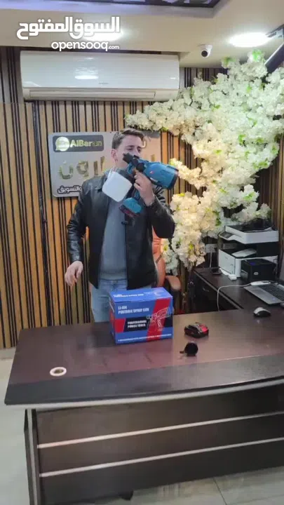 فرد رش دهان بطارياتتحكم كامل تشطيب أنظف ونتيجة أدقأداة مصممة لتعطيك شغل مرتب مهما كان نوع الدهان .