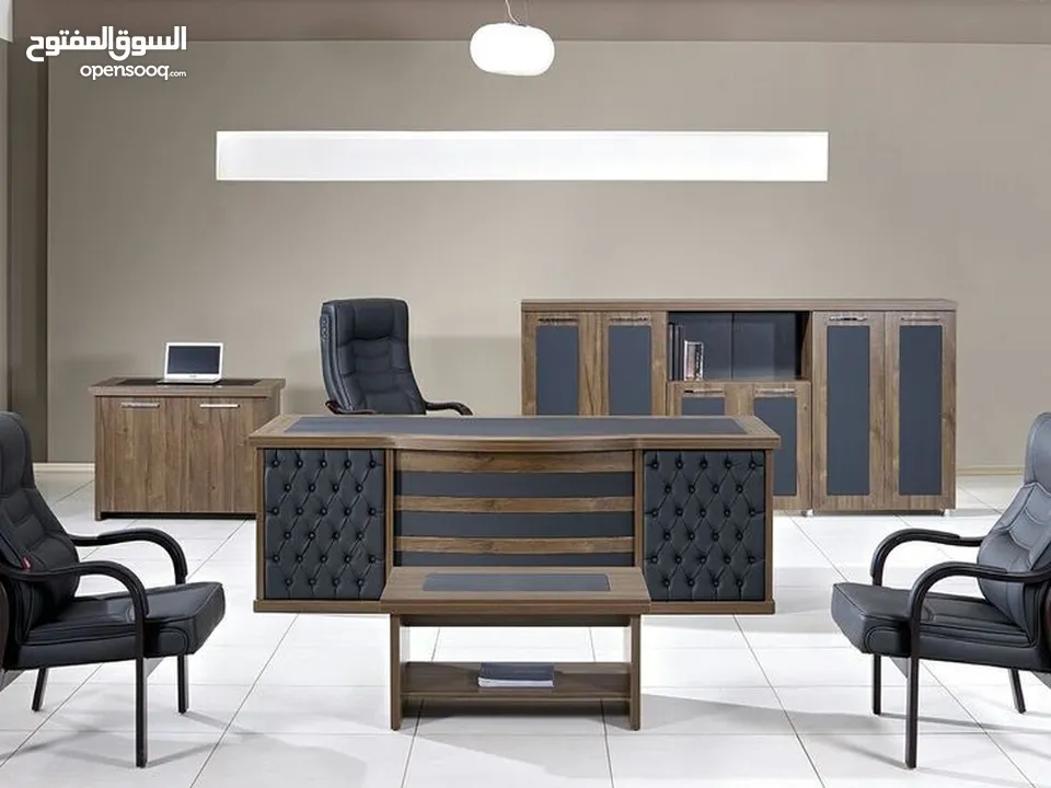 مكتب مدير قياس 240سم متوفر بعدة الوان