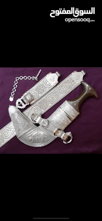 خنجر عمانيه براس زراف هندي