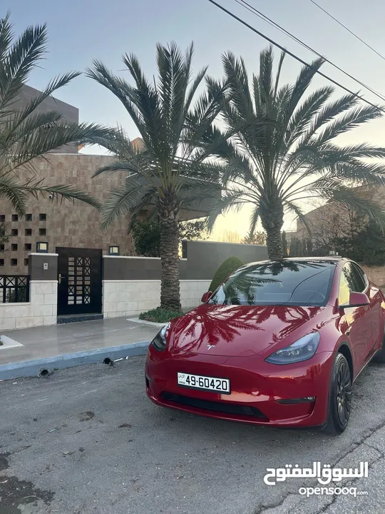 Tesla  y long range dual motor فحص كامل باقل سعر بالسوق