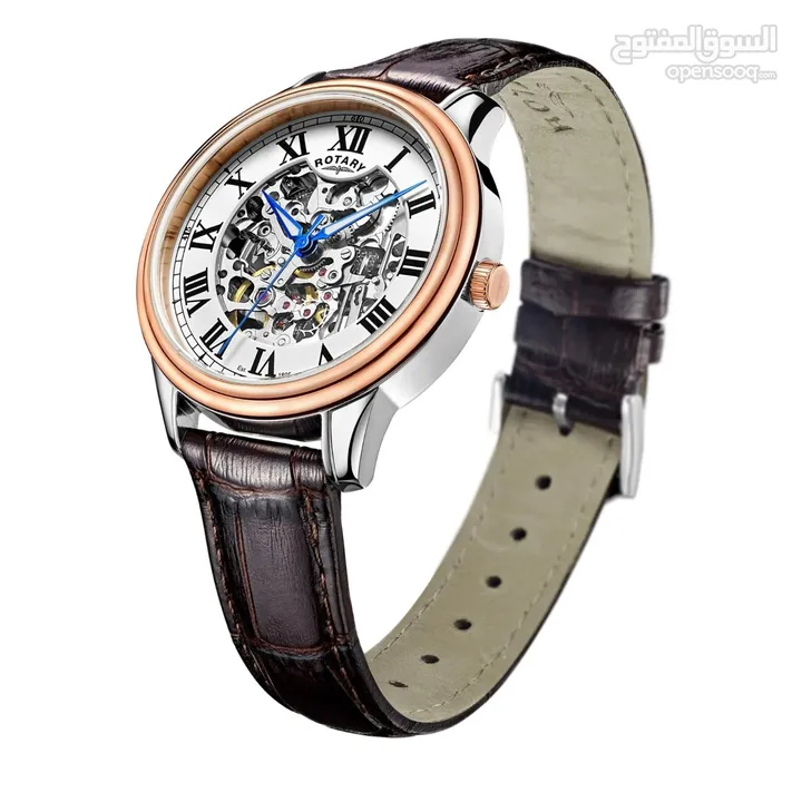 ساعة روتاري اتوماتيك  Rotary Skeleton Automatic  Swiss watch