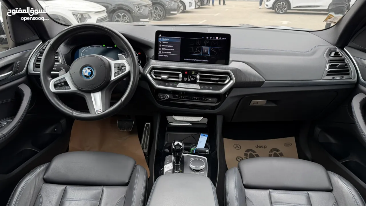 BMW x3 30e ترخيص   محرك 2000 هايبرد plug in/يقطع على الشحنه 43 كيلو متر  293 حصان