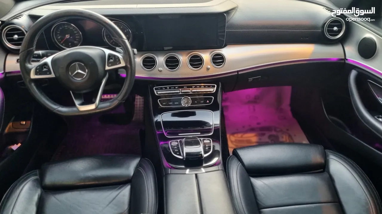 Mercedes Benz E200- 2017-  AMG Full Full ++ بحالة الوكالة من جميعة