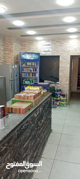 كافتيريا للبيع على شارع رئيسي موقع مميز بسعر مناسب لعدم التفرغ