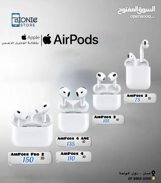 AirPods 4 AirPods 4 anc AirPods Pro 2