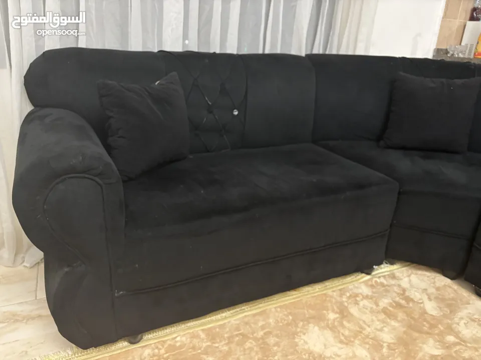 طقم كورنر اسود للبيع