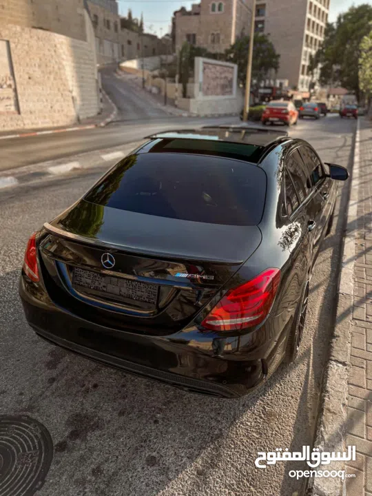 مرسيدس c200 AMG موديل 2016 ماطور 2000 تيبرو أسود ولا جرام بوية السيارة بحالة الشركة بيت لحم جوال