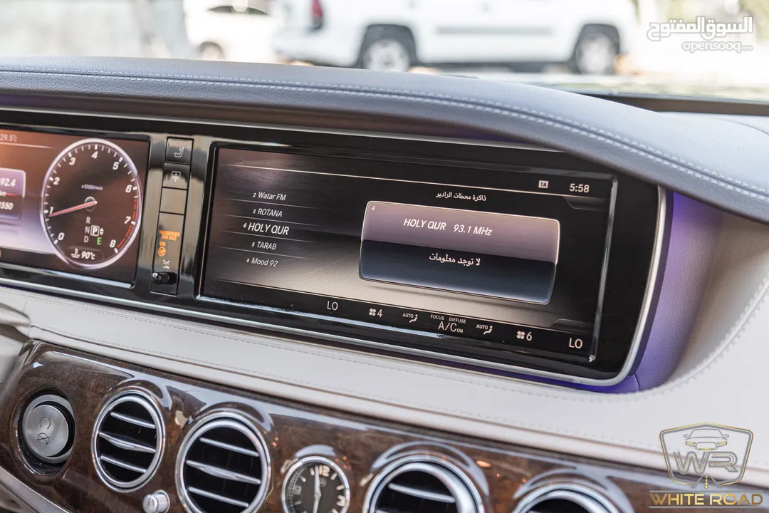 Mercedes S400 2015   السيارة وارد الشركة و قطعت مسافة 111,000 كيلو متر