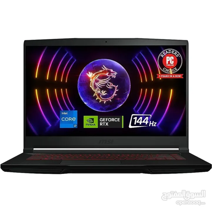 لابتوب MSI اعلى فئه بالمواصفات بأقل سعر عرض حصري حتى نفاذ الكمية  i7-12650H+4060 8GB