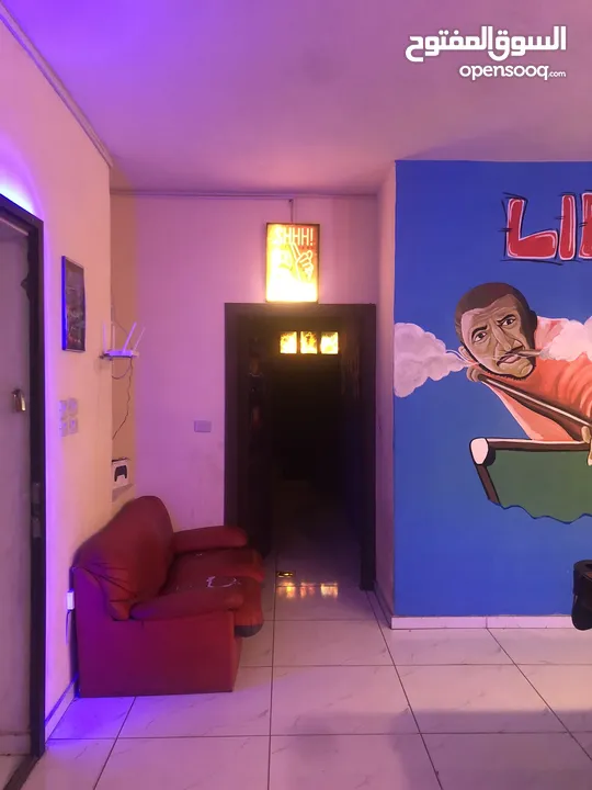 مركز العاب فيديو PlayStation وبلياردو