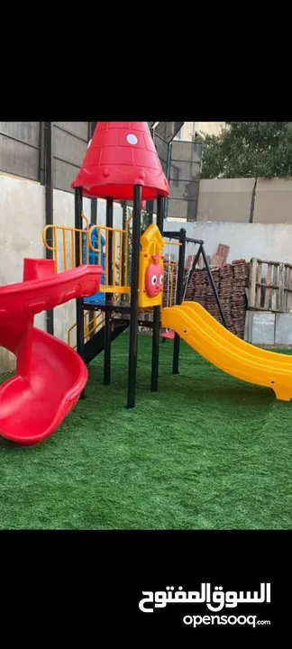 العاب خارجية سيفتي بالوان جذابة مراجيح وسحاسيل