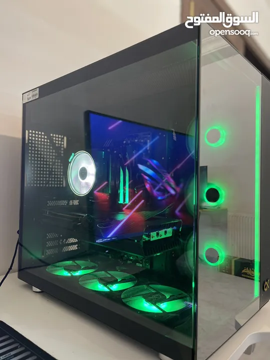 كمبيوتر جيمينج و شاشة MSI 165 Hz 1440p Ryzen 7 7700 CPU AMD RX 6800 GPU