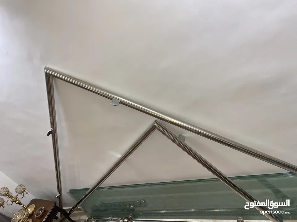 دربزين بلكونة خارجي سيكوريت (زجاج)