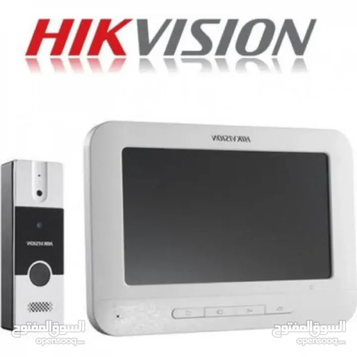 انتركم فيديو صوت وصورة hikvision شامل التركيب والتشغيل