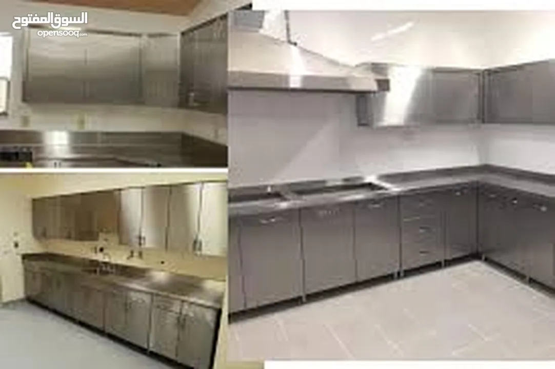 Stainless steel commercial kitchen equipment & exhaust Duct