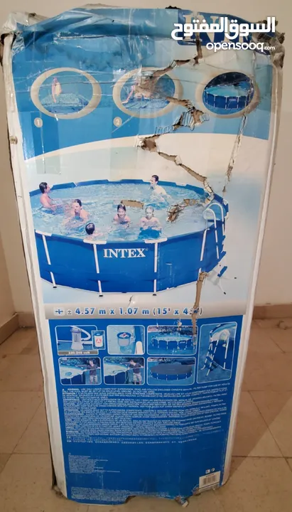 مسبح   INTEX 10'-24'(305cm-732cm) models