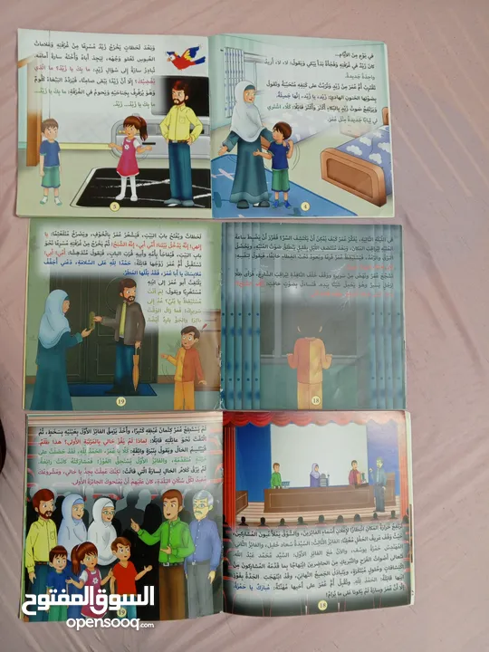 قصص أطفال لعمر 8 سنوات مستعملة للبيع بحالة جيدة جدا ومفيدة للأطفال وتعلم الأطفال الكتابة والقراءة .