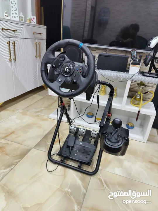 ستيرنج with gear and stand logetic 923   لوجيتيك مع قاعدة وغيار وتحويلة الوصلة USB