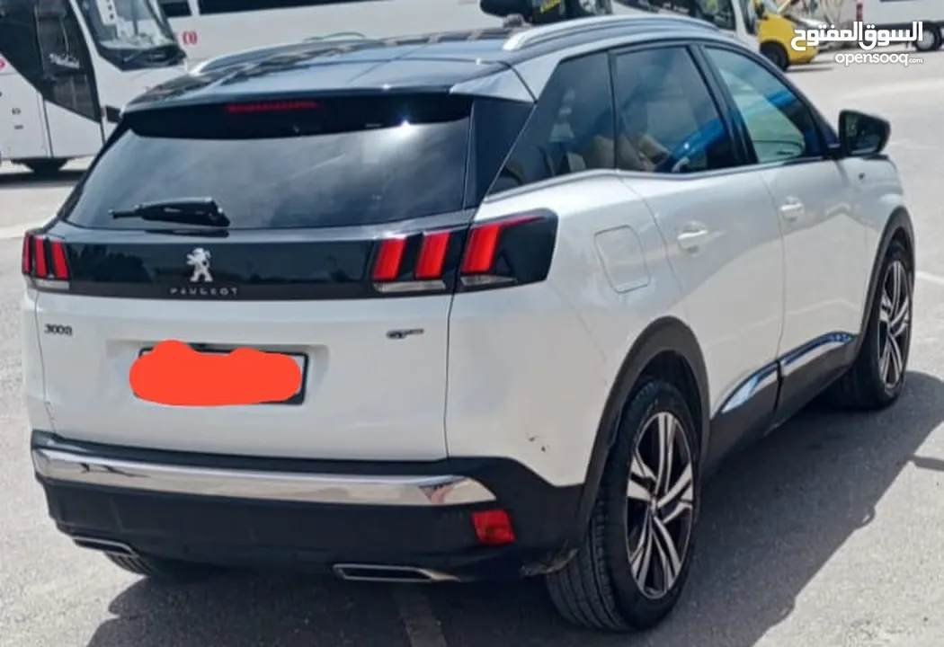 جيب بيجو 3008 Gt-line موديل 2020 ماتور 2000 تيربو ديزل لون مميز ابيض لؤلؤي