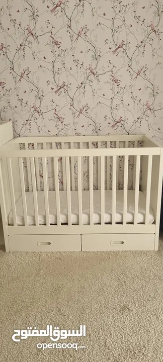 IKEA CRIB AND CHANGING TABLE