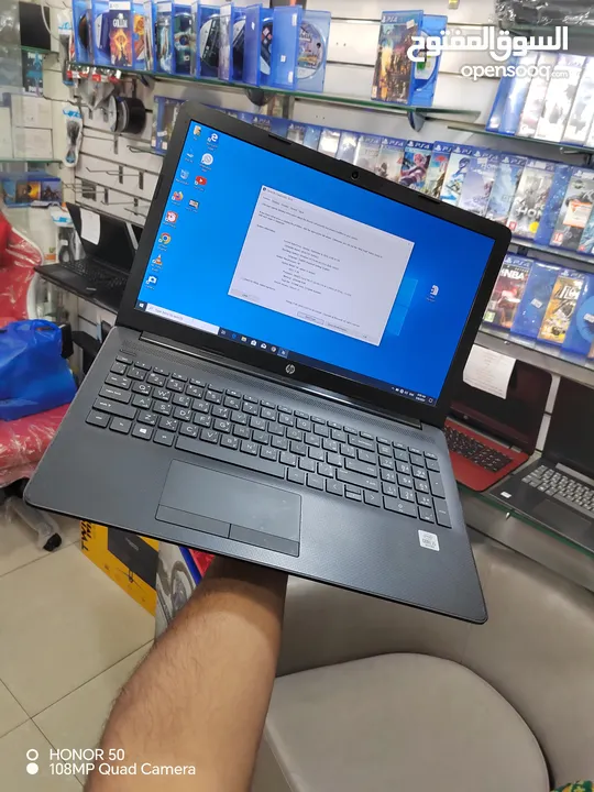 Hp 15 laptop core i5 10 generation Ram 16 ddr4 Hard ssd mt Ultra slam الجيل العاشر عشر بحالة الزيرو