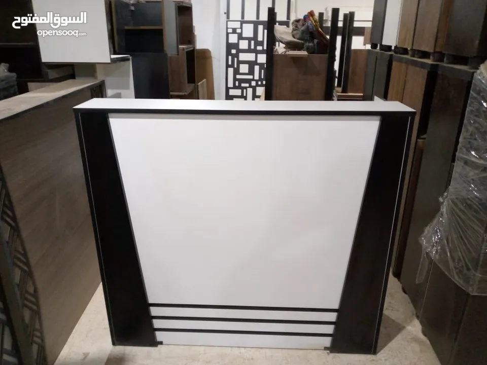 كاونتر استقبال سيمبل مودرن شامل التوصيل والتركيب عمان زرقاء