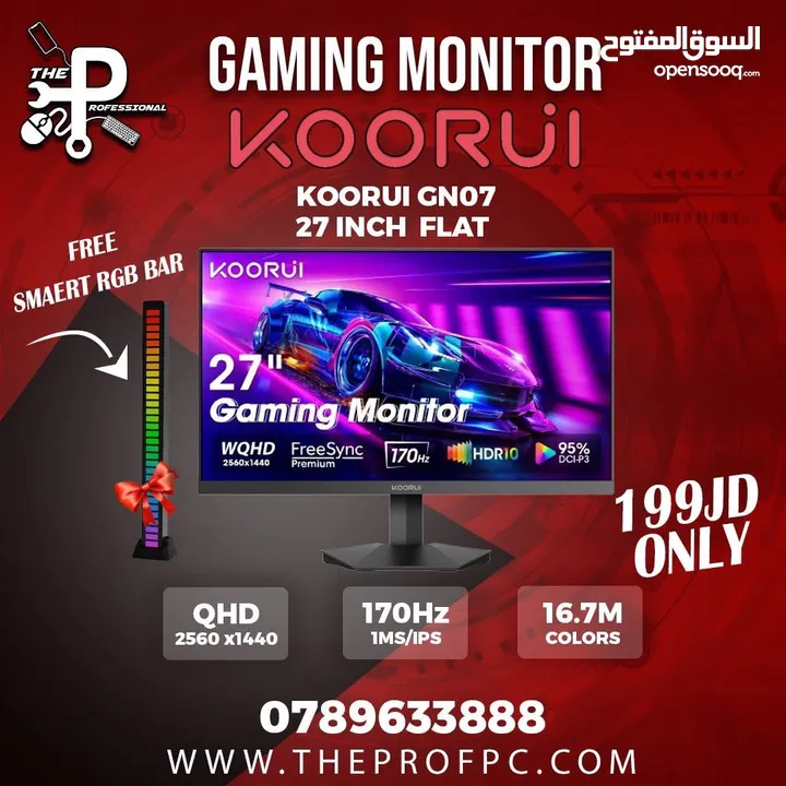 شاشه جيمنج koorui gn07 27 inch 170hz