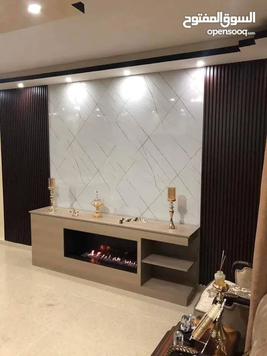 بديل الرخام وبديل الخشب وبديل الحجر والقرميد والفاير بليس وجبسن بورد وبديل الشيبورد ورق جدران