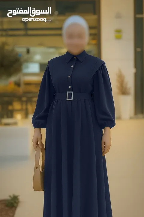 هالمـوديـل حكـايـة وروايـة....  فستـان كُـم بـف دبـل كلـوش فـري سـايـز