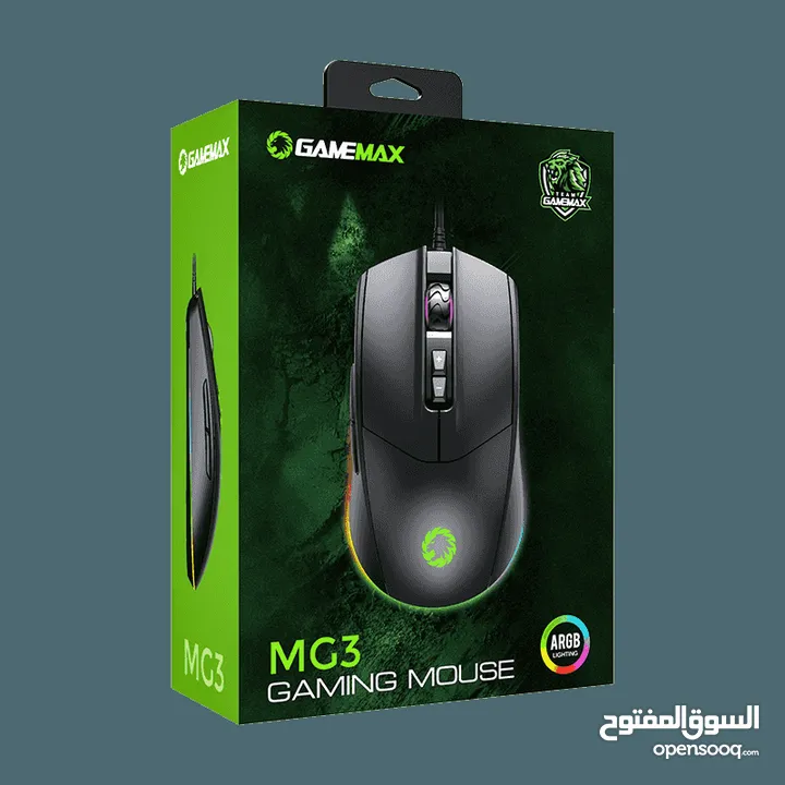 ماوس جيمنغ  Gamemax Gaming Mouse MG3 Green