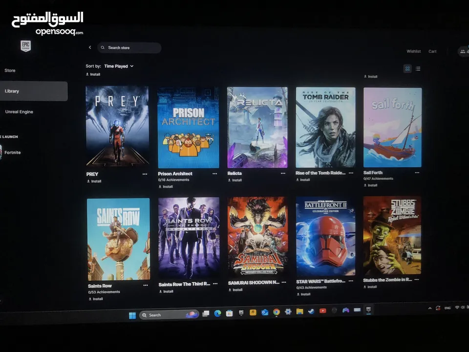 حساب ايبك قيمز وحساب فورت نايت سيزون ثالث وطور الزومبي  للبيع بسعر مرتب