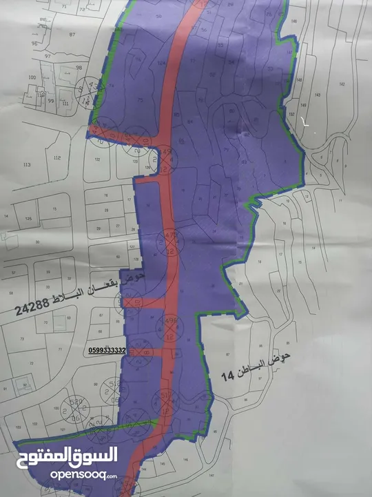 أرض بمنتصف المنطقة الصناعية علي شارعين