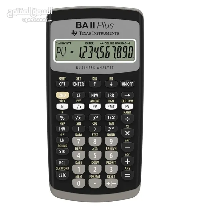 آلة حاسبه متطوره جديده تخص المالية Texas Instruments BA II Plus Financial Calculator