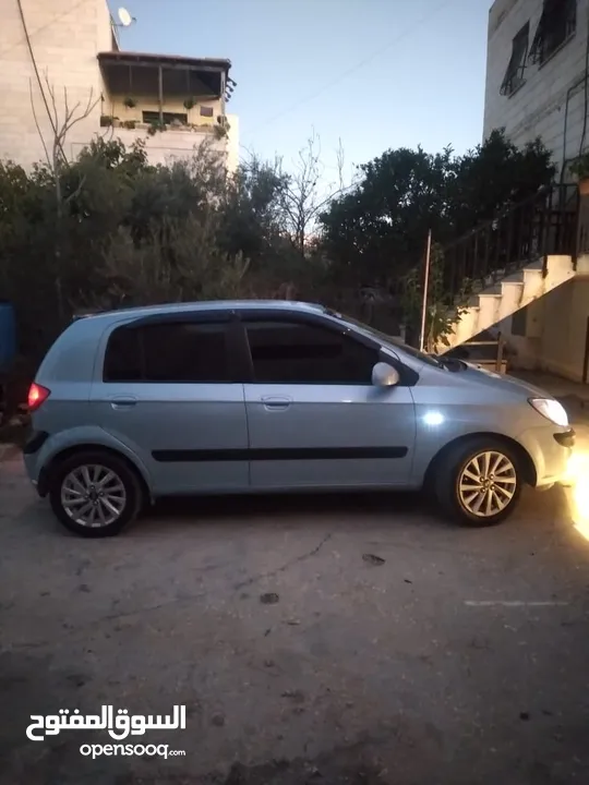 سياره هونداي لون ازرق سماوي للبيع موديل 2007