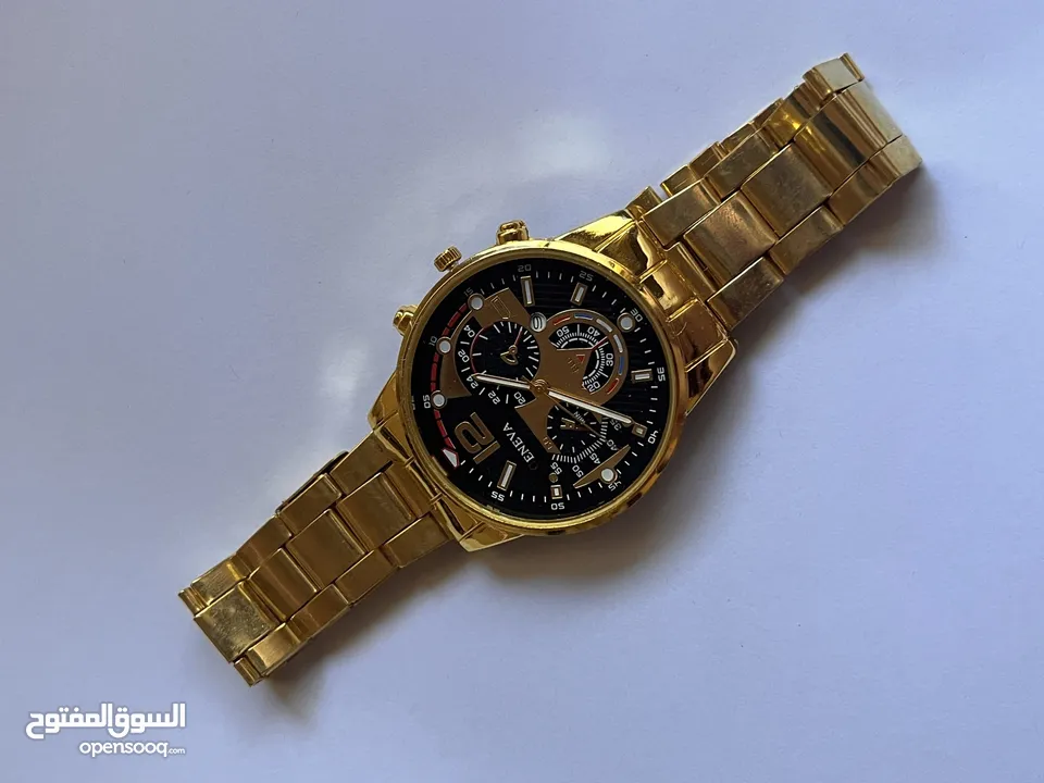ساعات راقية وبسيطة بالالوان الذهبي والاسود - simple & luxury watchs (gold and black)