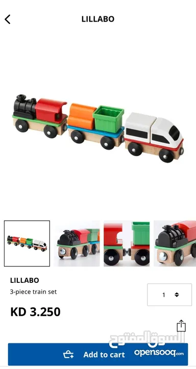 Ikea Lillabo Train Set
