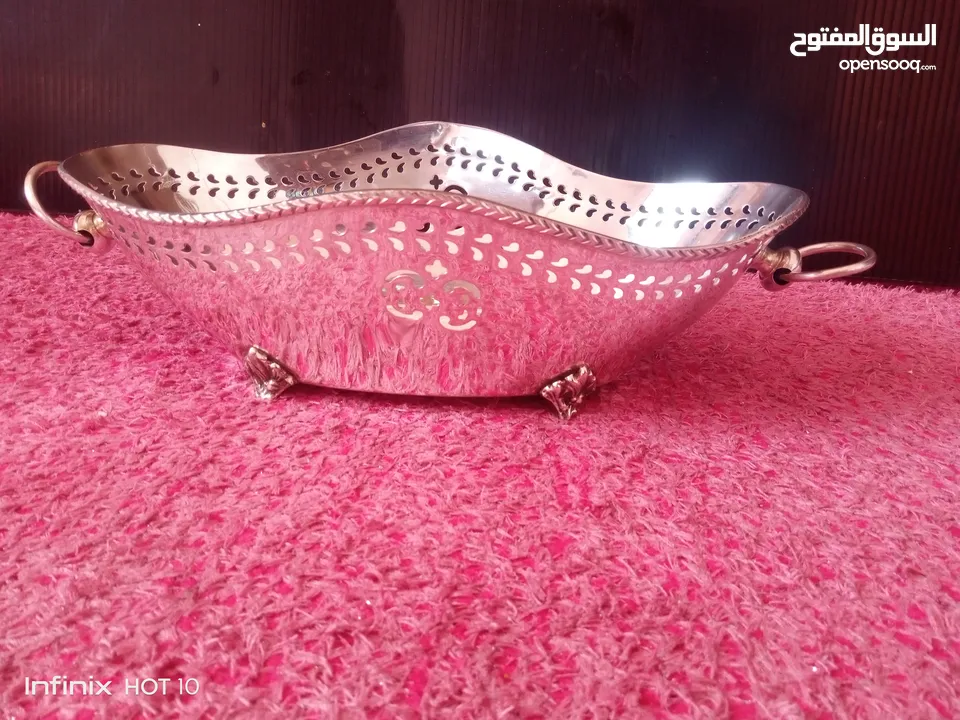 سله فخمه من النحاس والفضه الملكيه الهنديه