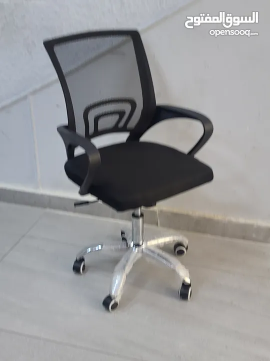 كرسي مساعد مديرشبك بعجلات شامل التوصيل وكفالة سنة  \ Assistant Manager Mesh Chair