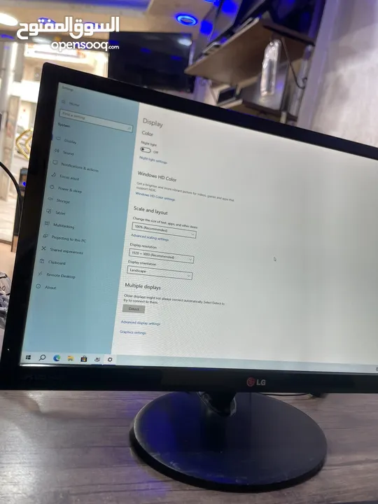 كمبيوتر لينوفو موصفات عاليه مع شاشة كبيره 22 انش Core i7 كامل مكمل