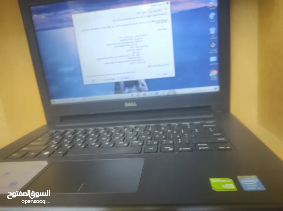 لابتوب Dell inspiron كرتين شاشة بحالة ممتازة فقط 450 شيكل